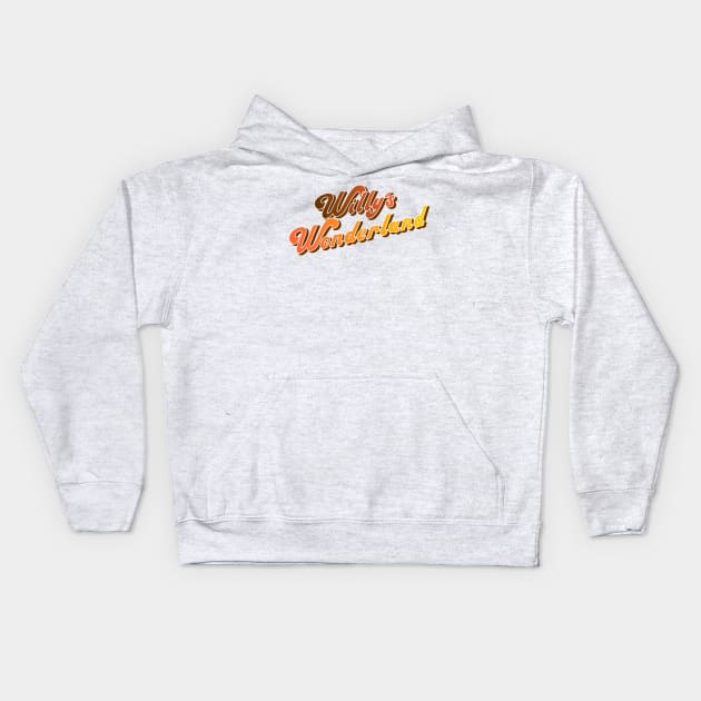 WILLYS WONDERLAND Kids Hoodie by MufaArtsDesigns